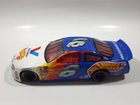 1997 Hot Wheels Pro Racing NASCAR #6 Mark Martin Valvoline Ford Taurus White and Blue 1/24 Scale Die Cast Toy Race Car Vehicle