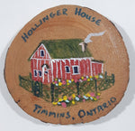 Hollinger House Timmins, Ontario Hand Painted 2 1/2" Wood Fridge Magnet