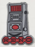 Reno, Nevada Grey Slot Machine Shaped 1 1/2" x 2"" Rubber Fridge Magnet