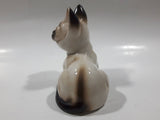 Vintage 1970s NC Cameron & Sons Siamese Cat Laying Down Porcelain Figurine
