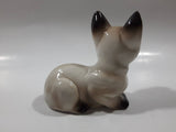 Vintage 1970s NC Cameron & Sons Siamese Cat Laying Down Porcelain Figurine