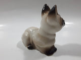 Vintage 1970s NC Cameron & Sons Siamese Cat Laying Down Porcelain Figurine