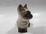 Vintage 1970s NC Cameron & Sons Siamese Cat Laying Down Porcelain Figurine