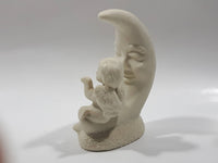 Vintage Department 56 Baby Child Angel Sitting on The Moon 4" Tall Figurine