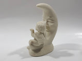 Vintage Department 56 Baby Child Angel Sitting on The Moon 4" Tall Figurine