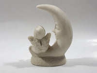 Vintage Department 56 Baby Child Angel Sitting on The Moon 4" Tall Figurine