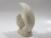 Vintage Department 56 Baby Child Angel Sitting on The Moon 4" Tall Figurine
