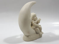 Vintage Department 56 Baby Child Angel Sitting on The Moon 4" Tall Figurine