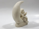 Vintage Department 56 Baby Child Angel Sitting on The Moon 4" Tall Figurine