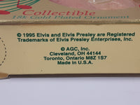 1995 American Greetings Elvis Presley 18K Gold Plated Hanging Christmas Tree Ornament New In Box