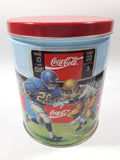 1994 Coca-Cola Coke Soda Pop Basketball, Football, Baseball Sports Themed 6" Tall Tin Metal Canister