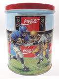 1994 Coca-Cola Coke Soda Pop Basketball, Football, Baseball Sports Themed 6" Tall Tin Metal Canister