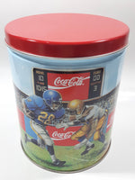 1994 Coca-Cola Coke Soda Pop Basketball, Football, Baseball Sports Themed 6" Tall Tin Metal Canister