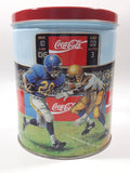 1994 Coca-Cola Coke Soda Pop Basketball, Football, Baseball Sports Themed 6" Tall Tin Metal Canister