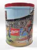 1994 Coca-Cola Coke Soda Pop Basketball, Football, Baseball Sports Themed 6" Tall Tin Metal Canister