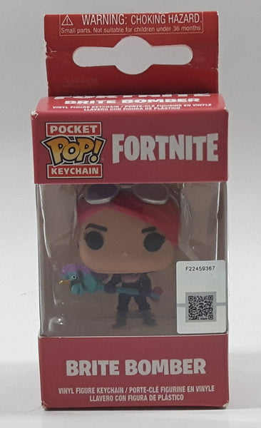 2018 Funko Pop! Pocket Keychain Epic Games Fortnite Brite Bomber Character 1 1/2" Tall Vinyl Figure Keychain New in Box