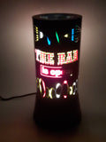 The Bar is Open Rotating Motion Light Up Lamp 12 1/2" Tall