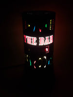 The Bar is Open Rotating Motion Light Up Lamp 12 1/2" Tall