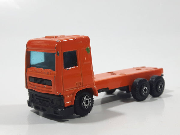 Rare 1980s Yatming Fastwheels Orange Cement Mixing Truck No. 2300 Die Cast Toy Truck Vehicle Busted Up