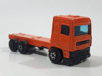 Rare 1980s Yatming Fastwheels Orange Cement Mixing Truck No. 2300 Die Cast Toy Truck Vehicle Busted Up