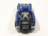 2000 Hot Wheels Tow Jam Metalflake Blue Die Cast Toy Car Vehicle Busted Front Bumper