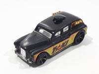 2009 Hot Wheels HW City Works Cockney Cab II Taxi Black Die Cast Toy Car Vehicle