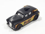 2009 Hot Wheels HW City Works Cockney Cab II Taxi Black Die Cast Toy Car Vehicle