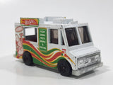 2014 Hot Wheels HW City Works Good Humor Truck Pizza White Catering Food Truck Die Cast Toy Car Vehicle