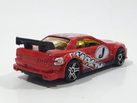 2003 Hot Wheels Flag Flyers Nissan Skyline Red Die Cast Toy Car Vehicle