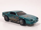 1999 Hot Wheels Camaro Z28 Metalflake Aqua Green Die Cast Toy Car Vehicle