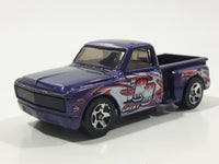 2005 Hot Wheels Car Crusher Custom '69 Chevy Pickup Truck Purple Die Cast Toy Car Vehicle