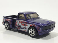 2005 Hot Wheels Car Crusher Custom '69 Chevy Pickup Truck Purple Die Cast Toy Car Vehicle