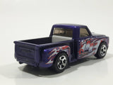 2005 Hot Wheels Car Crusher Custom '69 Chevy Pickup Truck Purple Die Cast Toy Car Vehicle