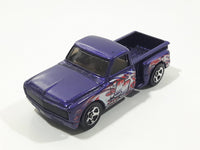 2005 Hot Wheels Car Crusher Custom '69 Chevy Pickup Truck Purple Die Cast Toy Car Vehicle