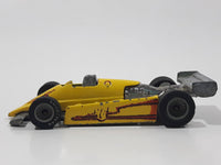 1983 Hot Wheels Real Rider Turbo Streak Yellow Die Cast Toy Race Car Vehicle - Grey RR