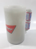 Budweiser Stacked Beer Can Shaped Handle Glow In The Dark 6" Plastic Freezer Mug Cup