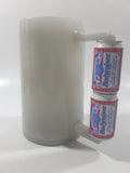 Budweiser Stacked Beer Can Shaped Handle Glow In The Dark 6" Plastic Freezer Mug Cup