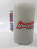 Budweiser Stacked Beer Can Shaped Handle Glow In The Dark 6" Plastic Freezer Mug Cup