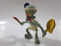 2012 McDonald's SpongeBob SquarePants Squidward Tennis Player 4" Tall Toy Figure