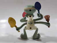 2012 McDonald's SpongeBob SquarePants Squidward Tennis Player 4" Tall Toy Figure