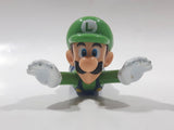 2017 McDonald's Nintendo Super Mario Flying Luigi Plastic 3" Long Toy Figure