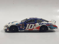 2005 Hot Wheels Disney Pixar Cars NASCAR Special Edition Dodge Charger Valvoline #10 White Die Cast Toy Race Car Vehicle Missing Rubber Tires