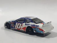 2005 Hot Wheels Disney Pixar Cars NASCAR Special Edition Dodge Charger Valvoline #10 White Die Cast Toy Race Car Vehicle Missing Rubber Tires