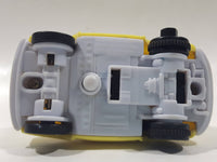 2006 McDonald's Disney Pixar Cars Luigi Yellow Pullback Plastic Die Cast Toy Car Vehicle
