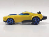 2014 McDonald's Hot Wheels Fast Fish Yellow Plastic Die Cast Toy Car Vehicle