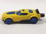 2014 McDonald's Hot Wheels Fast Fish Yellow Plastic Die Cast Toy Car Vehicle