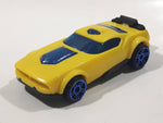 2014 McDonald's Hot Wheels Fast Fish Yellow Plastic Die Cast Toy Car Vehicle