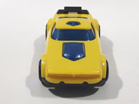 2014 McDonald's Hot Wheels Fast Fish Yellow Plastic Die Cast Toy Car Vehicle