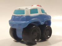2009 Hasbro Tonka Lil Chuck & Friends Ambulance White and Blue Plastic Toy Car Vehicle