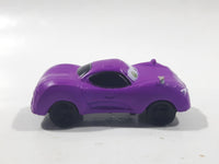 Disney Pixar Cars Purple Mini PVC Hard Rubber Toy Car Vehicle